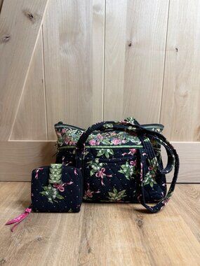 Vintage Vera Bradley New Hope Lily of the Valley Tote & Wallet Set Retired Flora